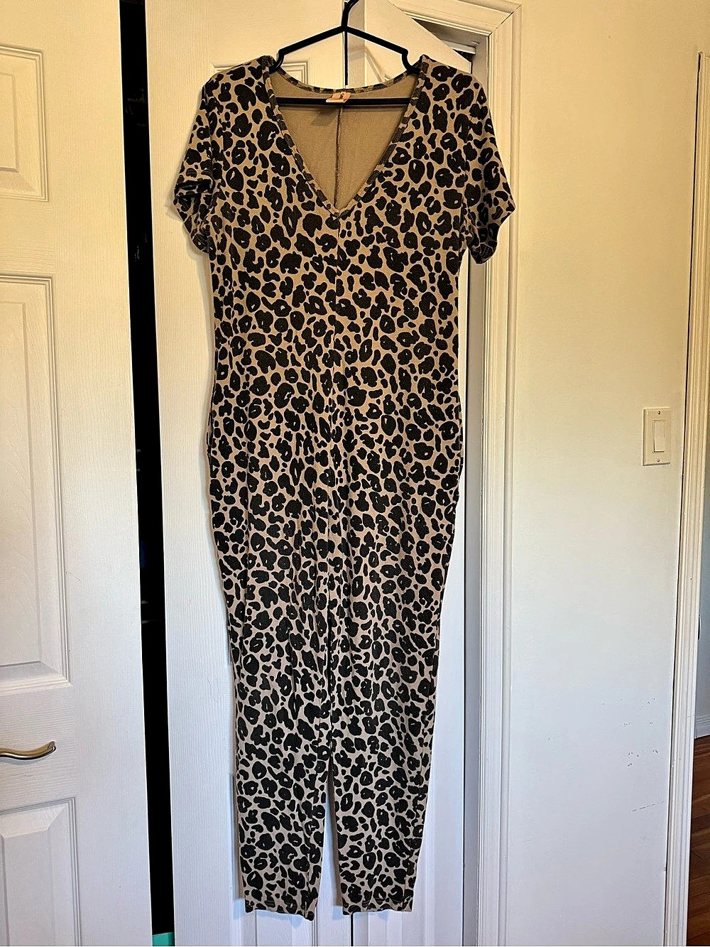 Smash + Tess Leopard Print Jumpsuit Size XS